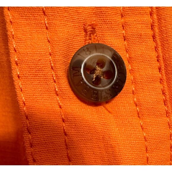 Field & Stream Size XXL Mens Travel Fishing Shirt Tangerine Orange Short Sleeve - Picture 2 of 7